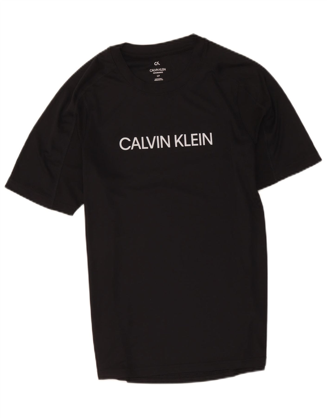 Tricou grafic Calvin Klein pentru bărbați Top mic poliester negru