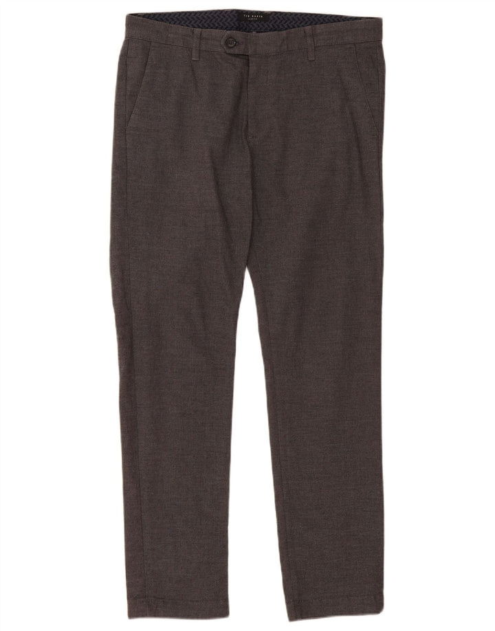 Pantaloni de costum slim pentru bărbați Ted Baker L34 L31 gri