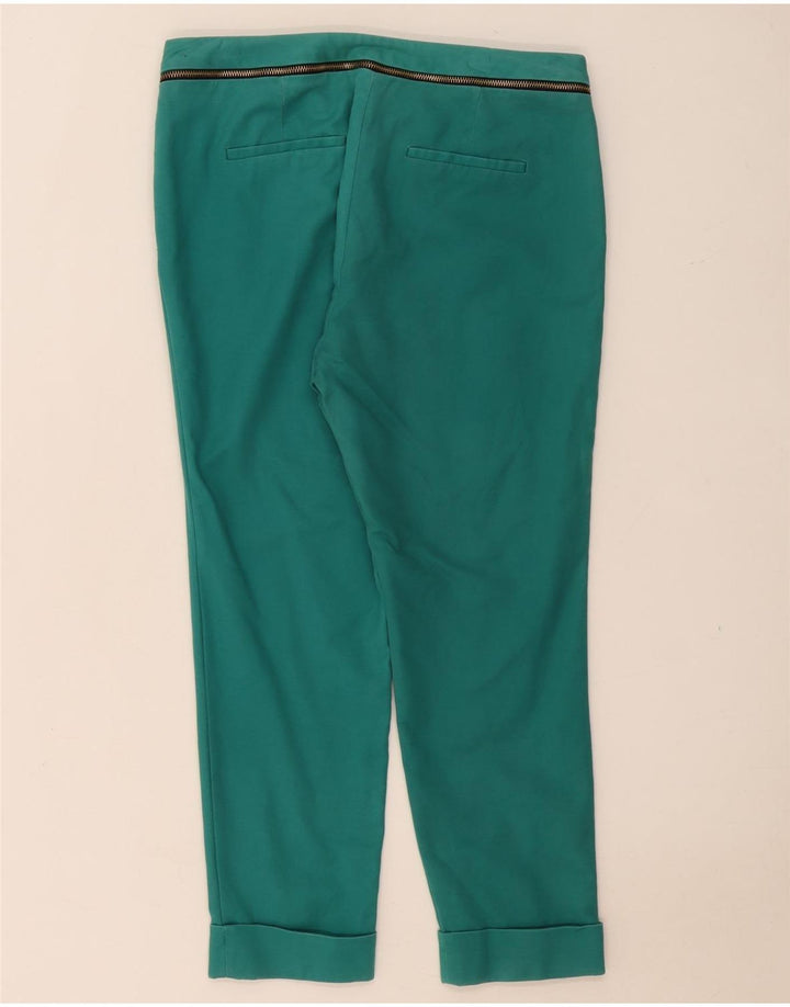 Pantaloni tăiați pentru damă Zara EU 40 Mediu L30 L25 Verde