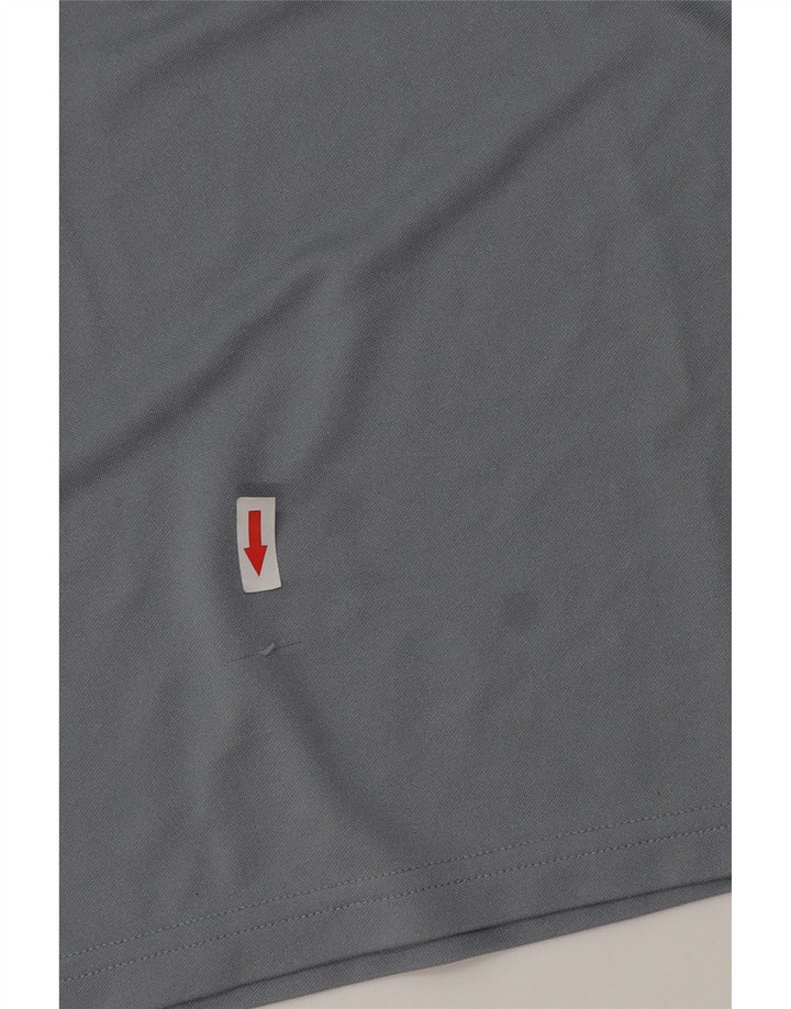 Tricou Adidas Climalite pentru bărbați Top mic, gri, poliester