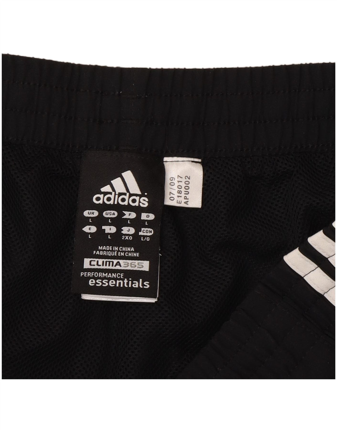 Pantaloni scurți sport pentru bărbați Adidas, mari, negru, poliester