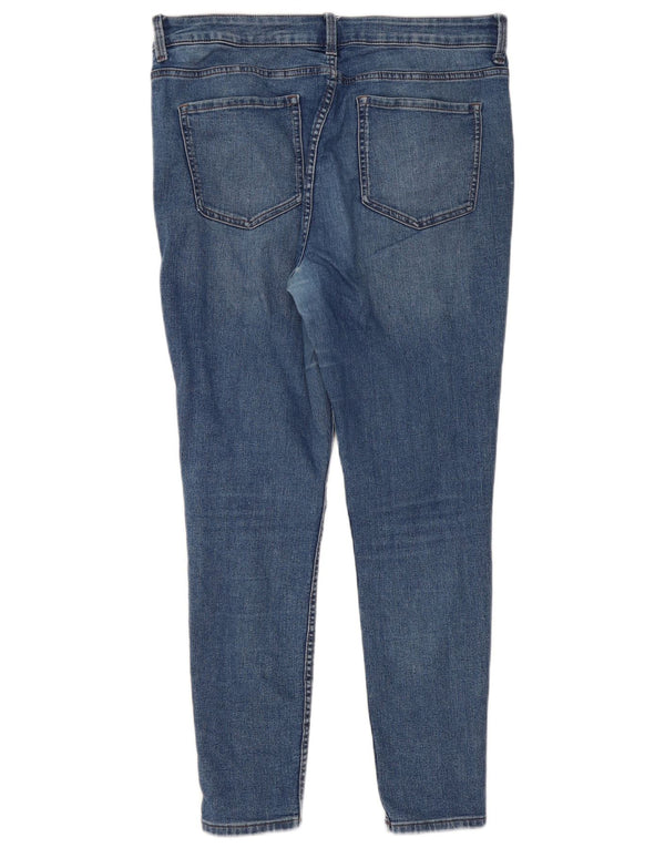 Marks & Spencer blugi skinny pentru femei The Ivy UK 16 mare W34 L28 albastru bumbac