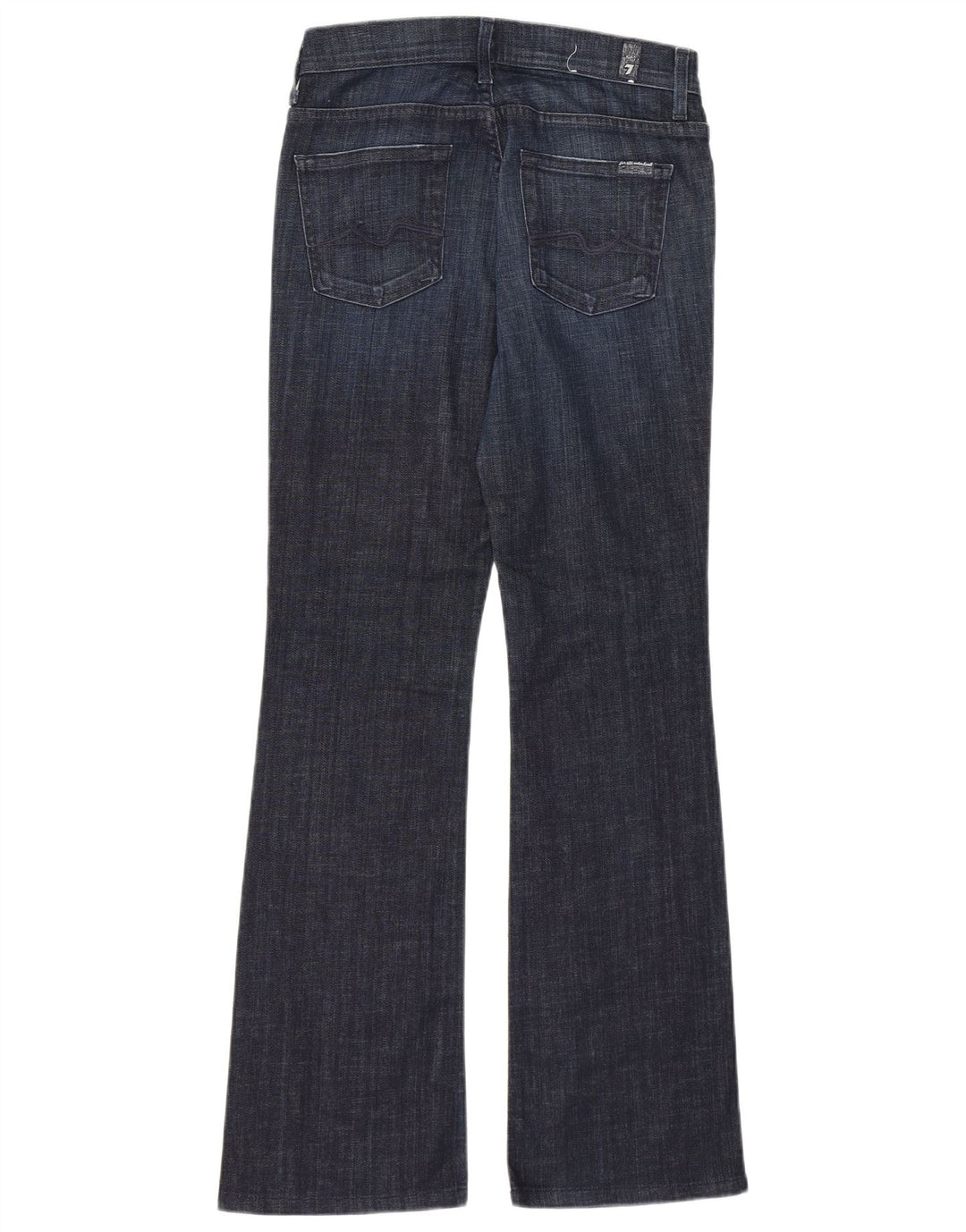 7 For All Mankind Blugi pentru femei cu talie mijlocie cu talie medie L26 L30 bleumarin