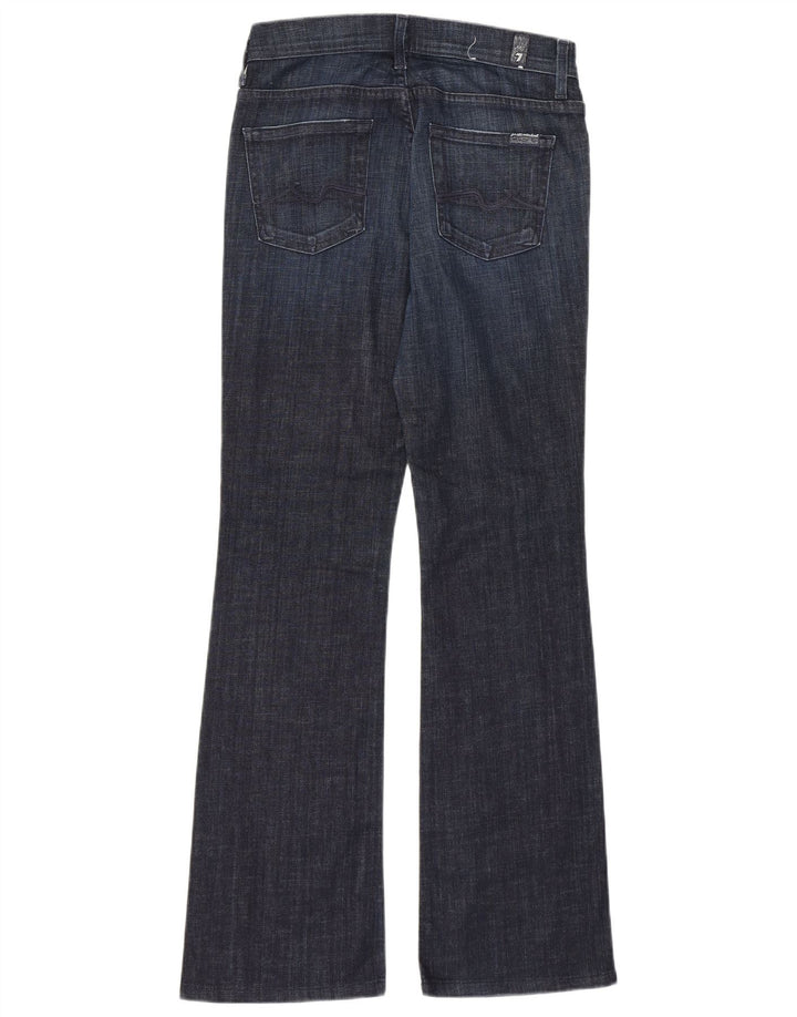 7 For All Mankind Blugi pentru femei cu talie mijlocie cu talie medie L26 L30 bleumarin