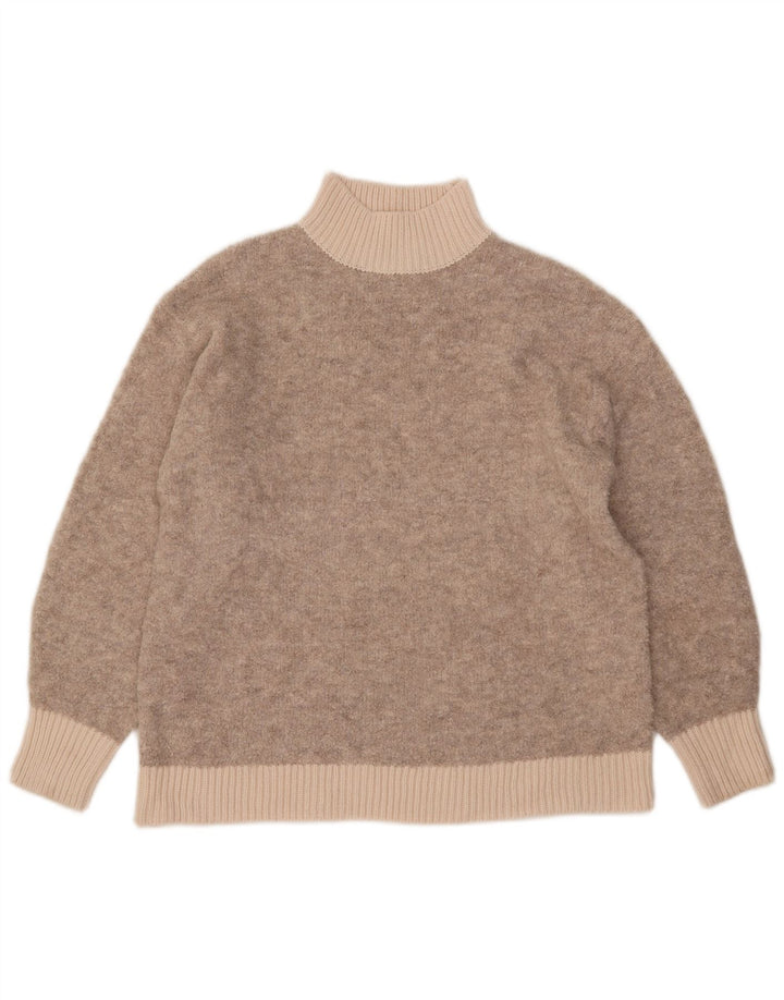 Pulover cu gât țestoasă pentru femei Marks & Spencer UK 14 Bej mediu