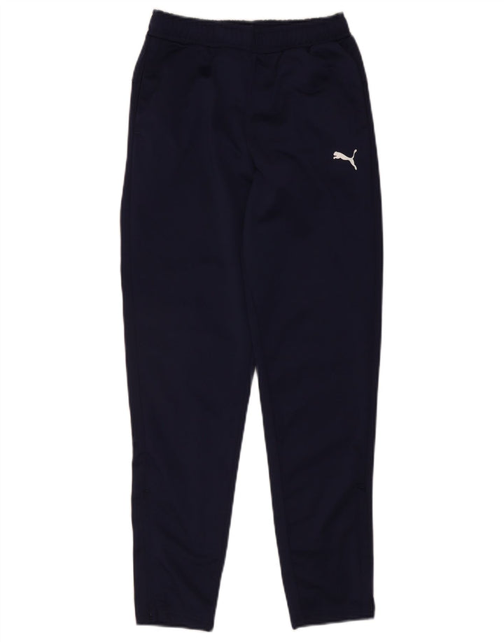 Pantaloni de trening Puma pentru baieti 11-12 ani poliester bleumarin