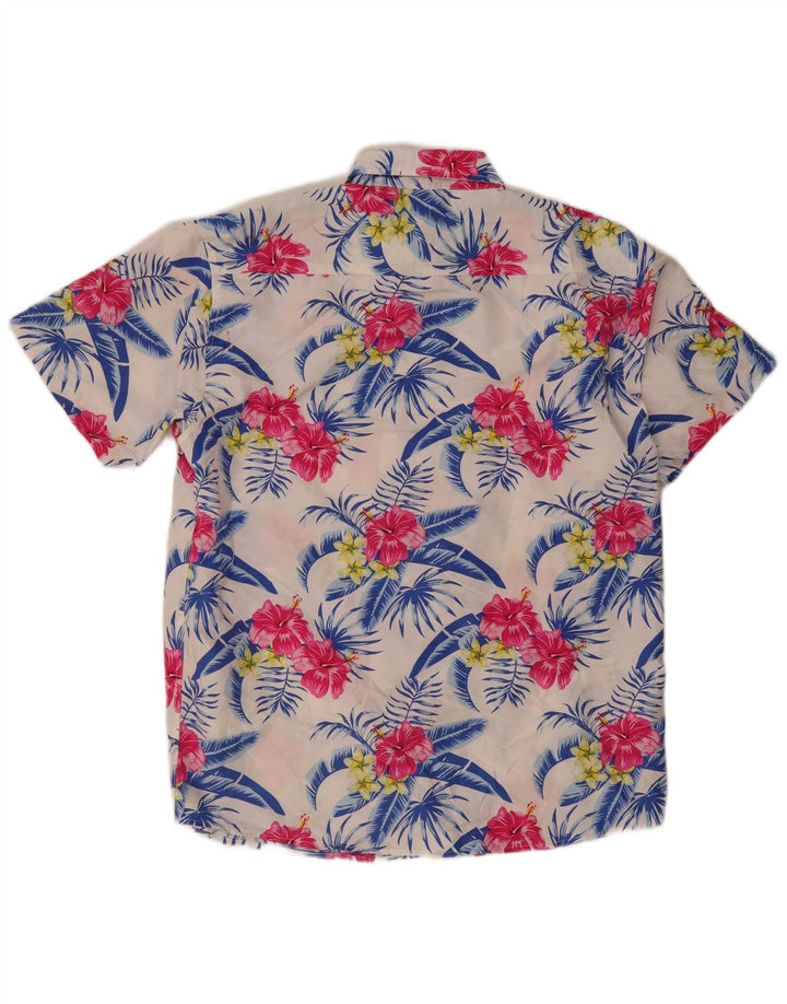 Cămașă hawaiană cu mânecă scurtă pentru bărbați Lowes, mare, multicoloră, florală