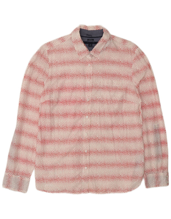 Cămașă pentru femei Tommy Hilfiger, cu ajustare clasică, UK 16, mare, bumbac cu pete albe
