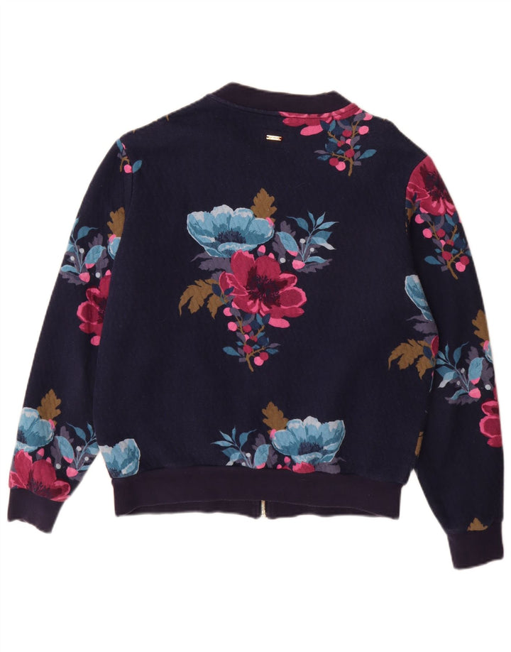 Jachetă de trening pentru femei Joules UK 12 Medium Bluemarin Floral Poliester