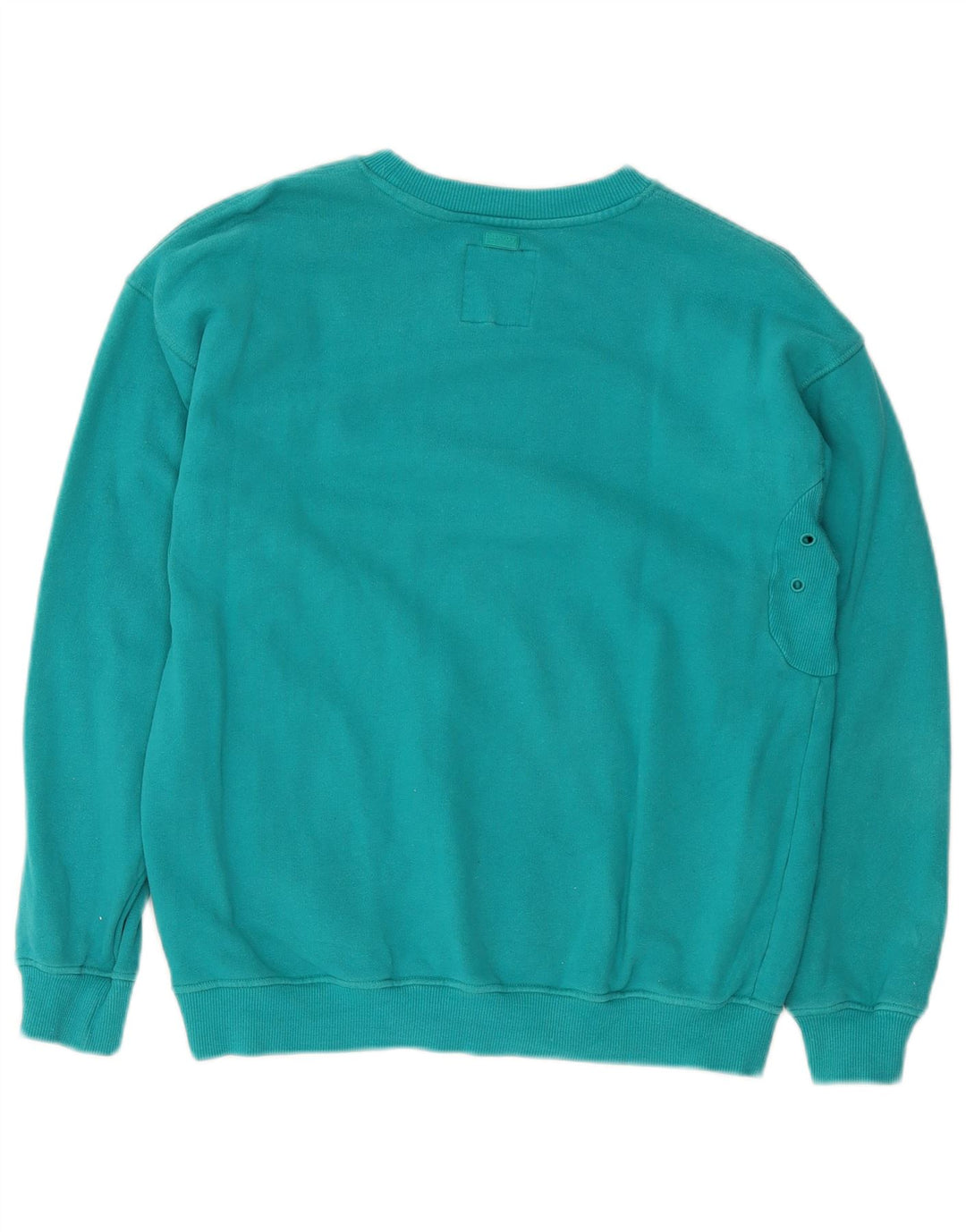 SUPERDRY Hanorac grafic pentru bărbați Pulover mic din bumbac turcoaz