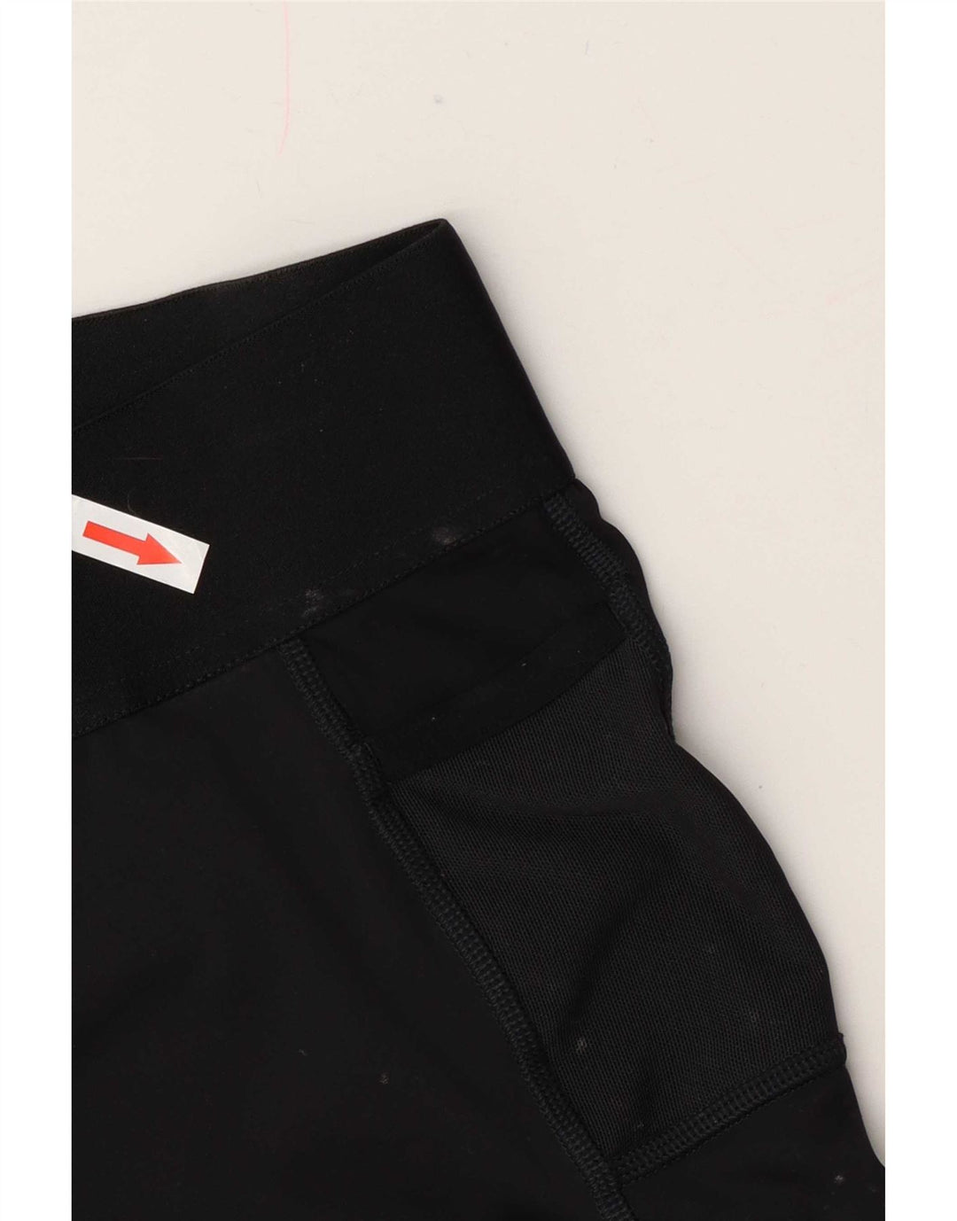 Pantaloni scurți sport grafic Adidas pentru femei UK 12 Poliester mediu negru