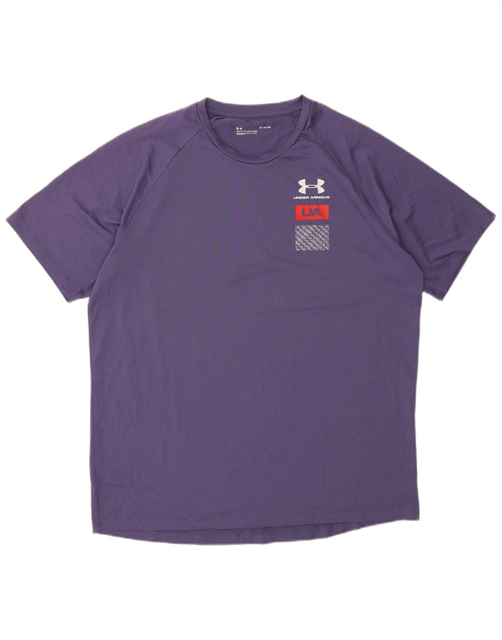 Tricou grafic Under Armour pentru bărbați Top mare violet