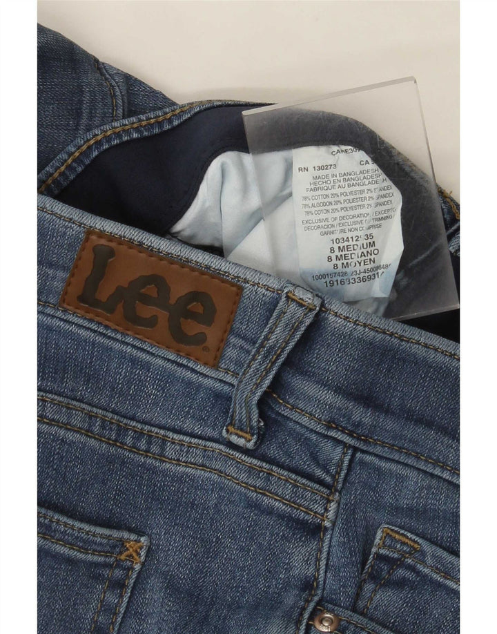 Blugi drepti Lee pentru femei cu talie medie cu talie medie US 8 Medium W30 L30 Albastru
