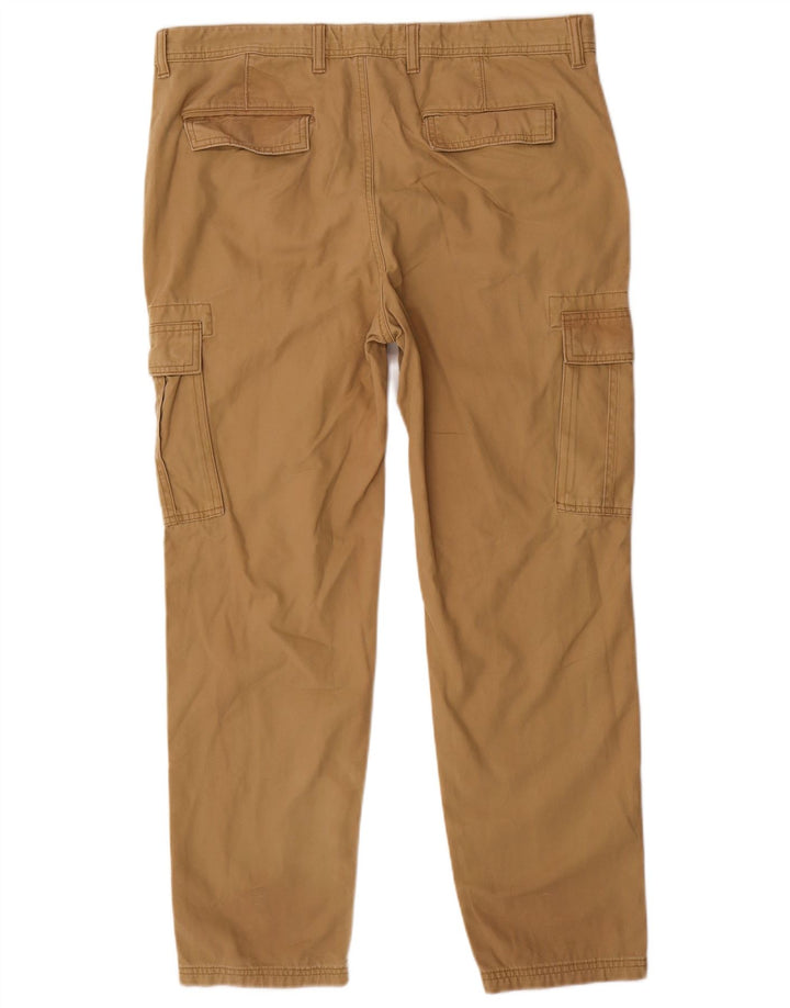 Pantaloni cargo drepti pentru bărbați Marks & Spencer W38 L31 bumbac maro