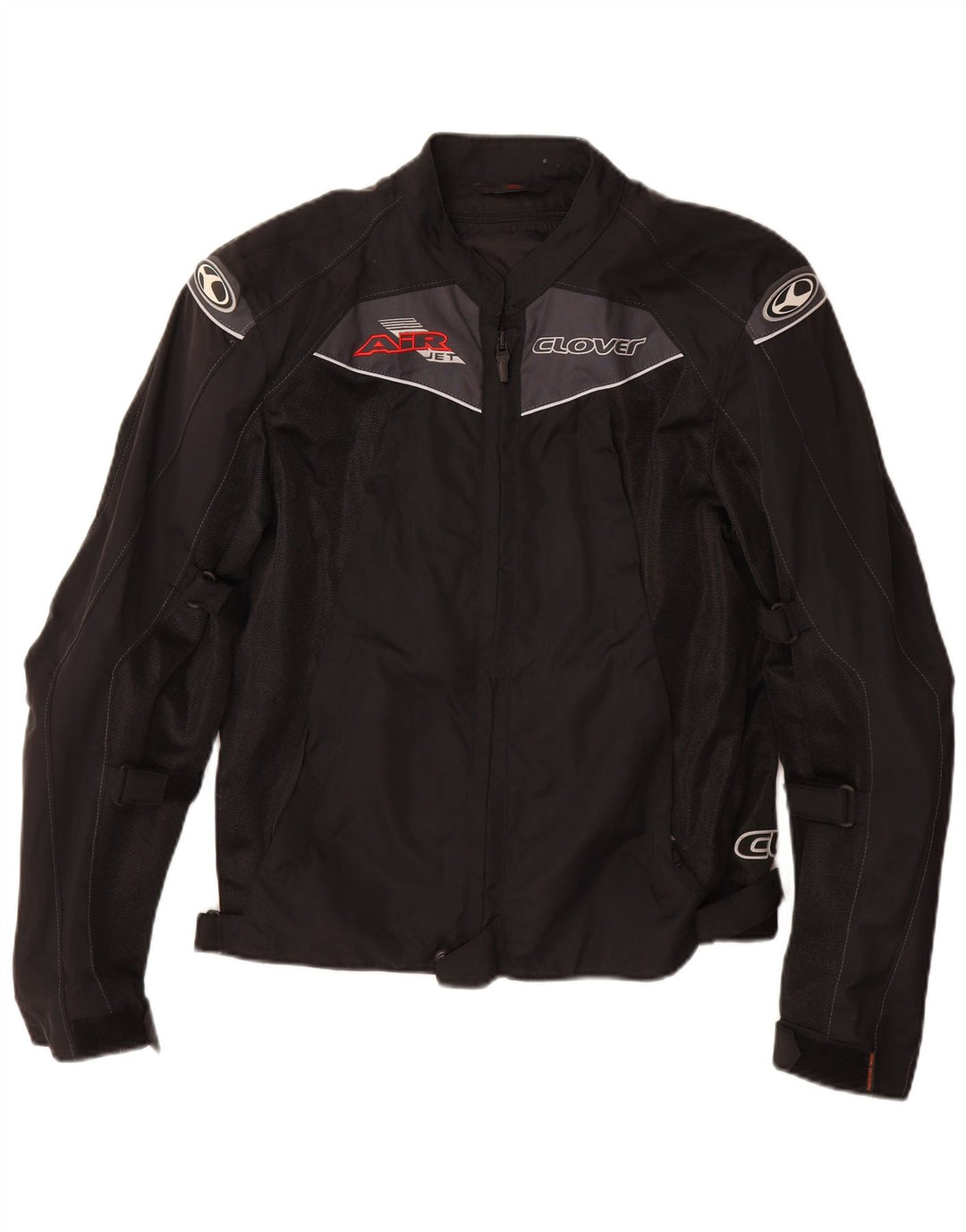 Jachetă pentru femei Clover Graphic Racer UK 14 Medium Black Colorblock Poliamidă