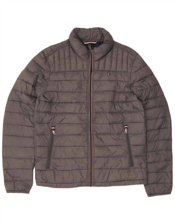 Jachetă căptușită pentru bărbați TOMMY HILFIGER UK 36, nailon, gri mic