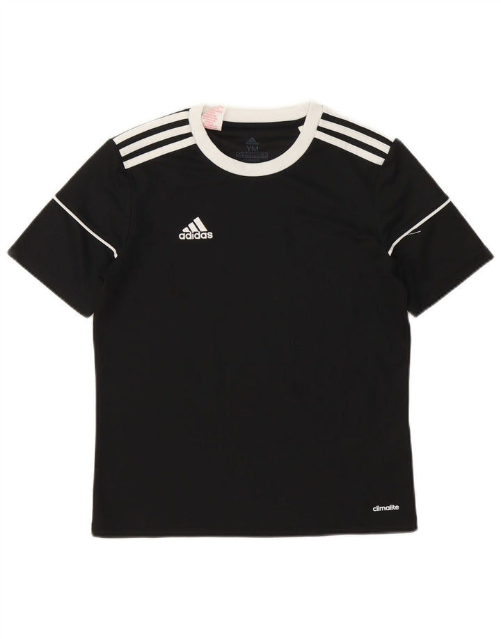 Tricou Adidas Climalite pentru baieti Top 11-12 ani Poliester negru mediu