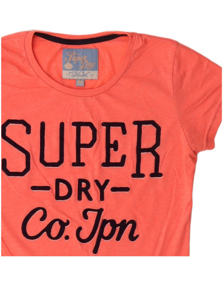 Tricou grafic Superdry pentru femei Top UK 12 Medium Orange Bumbac