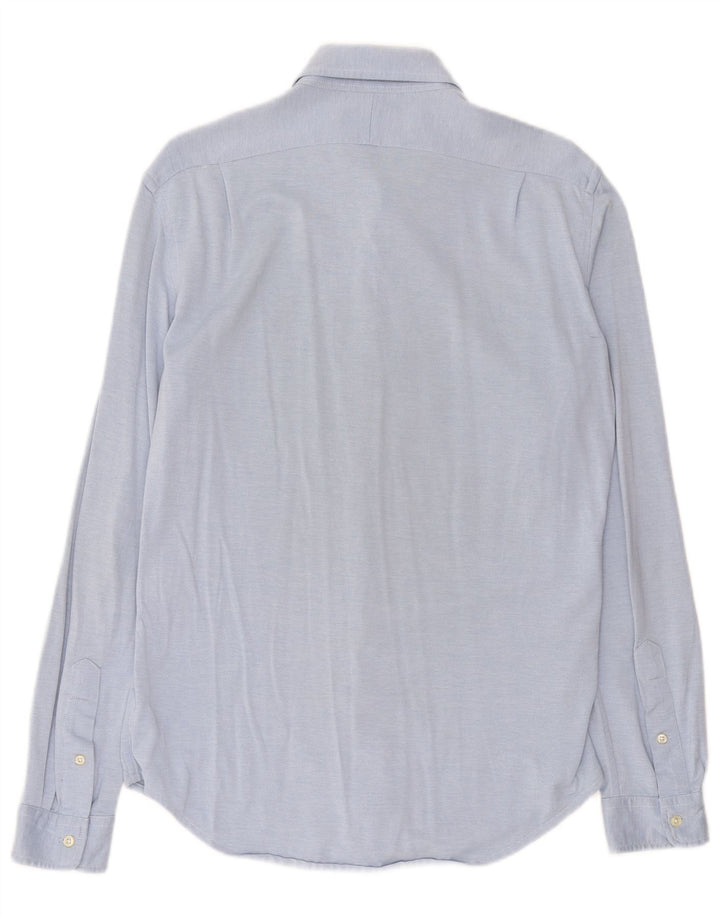 Cămașă pentru bărbați Ralph Lauren slim fit bumbac albastru mediu