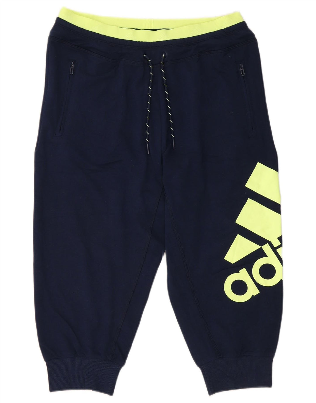 Pantaloni de trening grafic pentru femei ADIDAS Pantaloni de jogging UK 8/10 Mic bleumarin