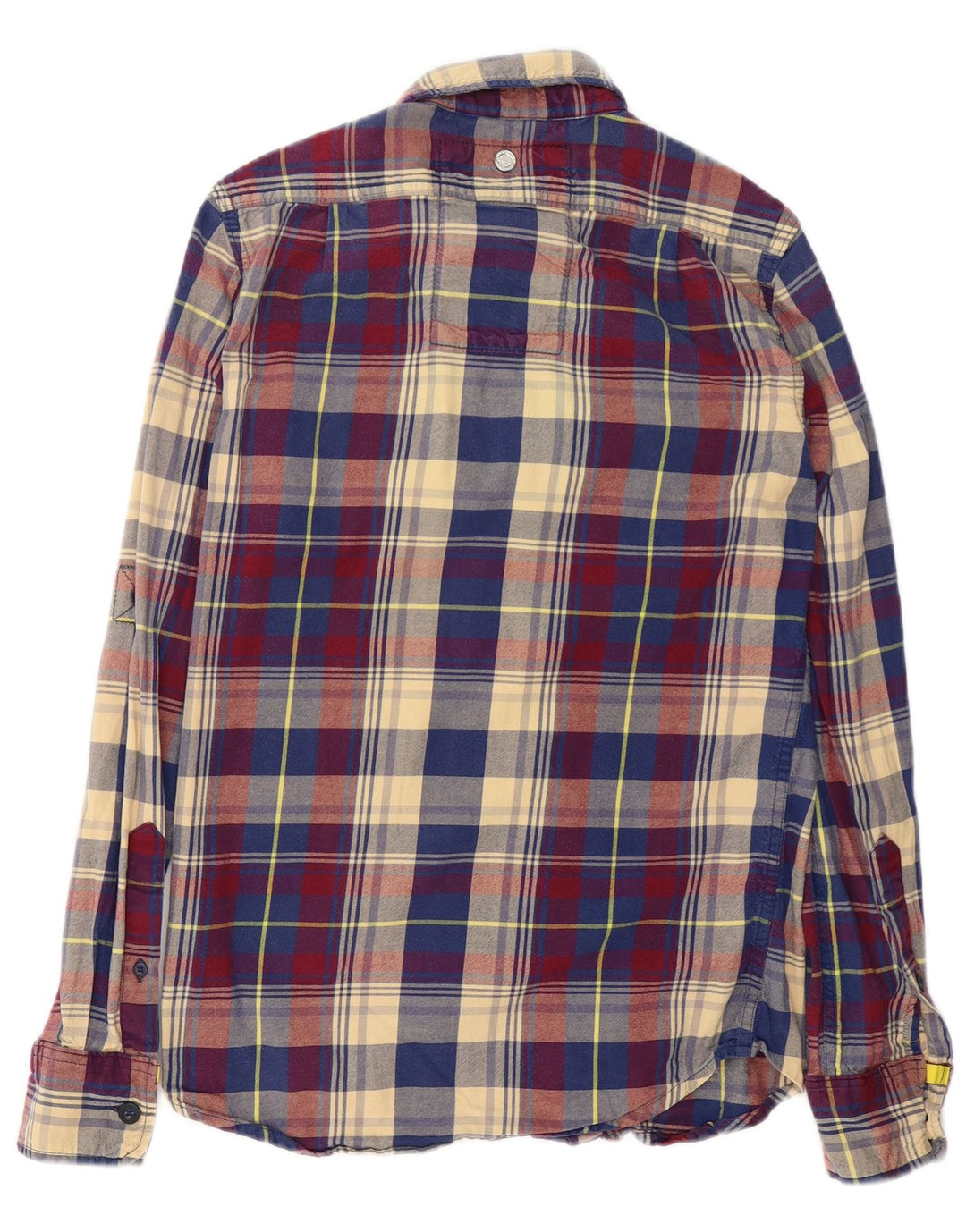 Cămașă de flanel pentru bărbați Superdry, bumbac cu carouri multicolore