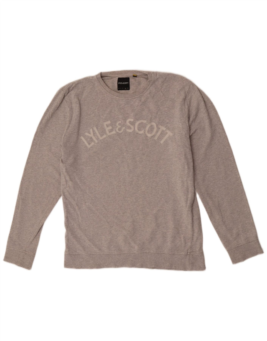 Hanorac cu grafic Lyle & Scott pentru bărbați, XL, bumbac cu pete gri