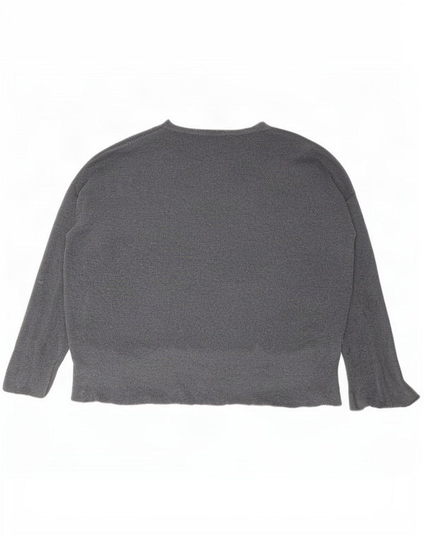 Pulover supradimensionat pentru femei Zara, cu gâtul turn, UK 10, gri mic
