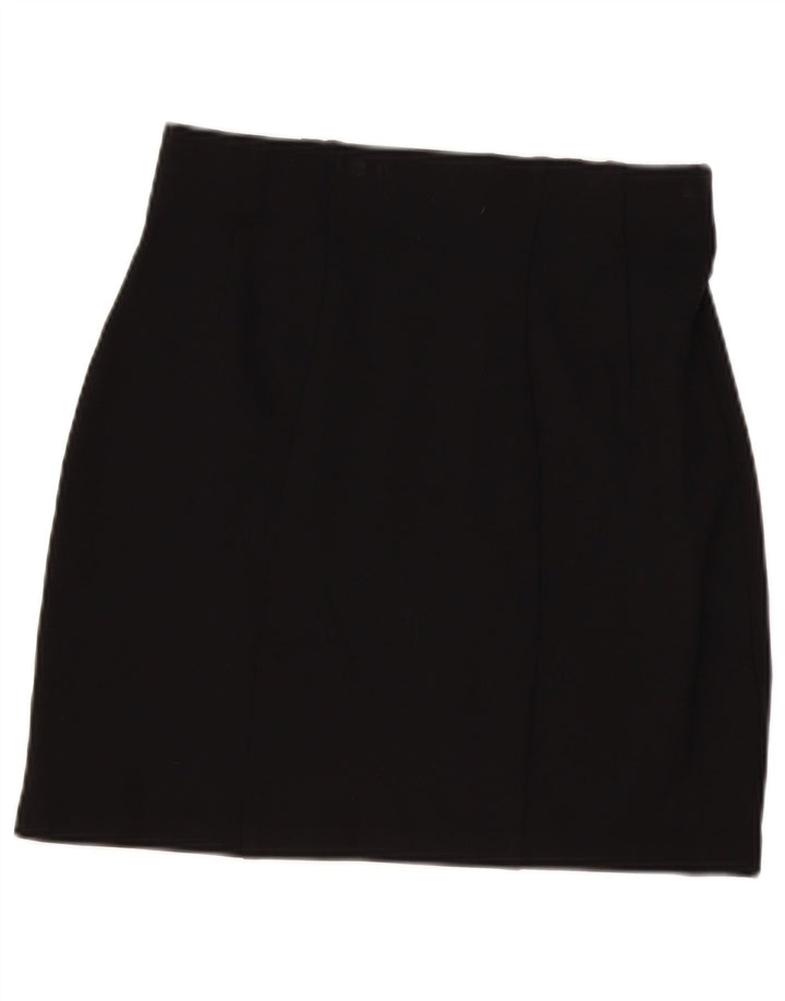 Fustă mini pentru femei Marks & Spencer UK 12 Medium W30 Viscoză neagră