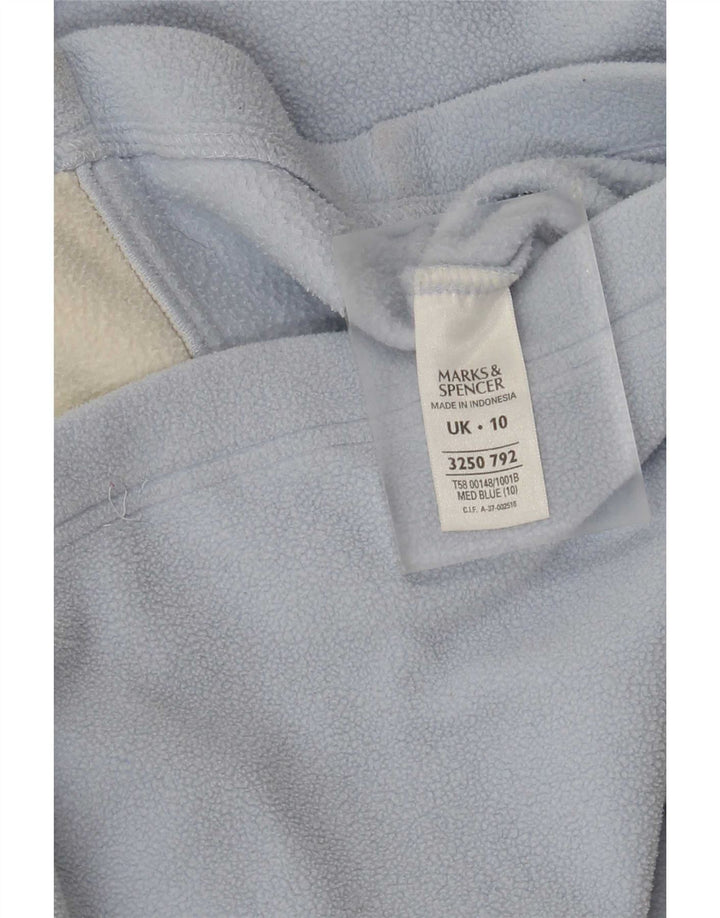 Jachetă fleece supradimensionată pentru femei Marks & Spencer UK 10 Small Blue Poliester