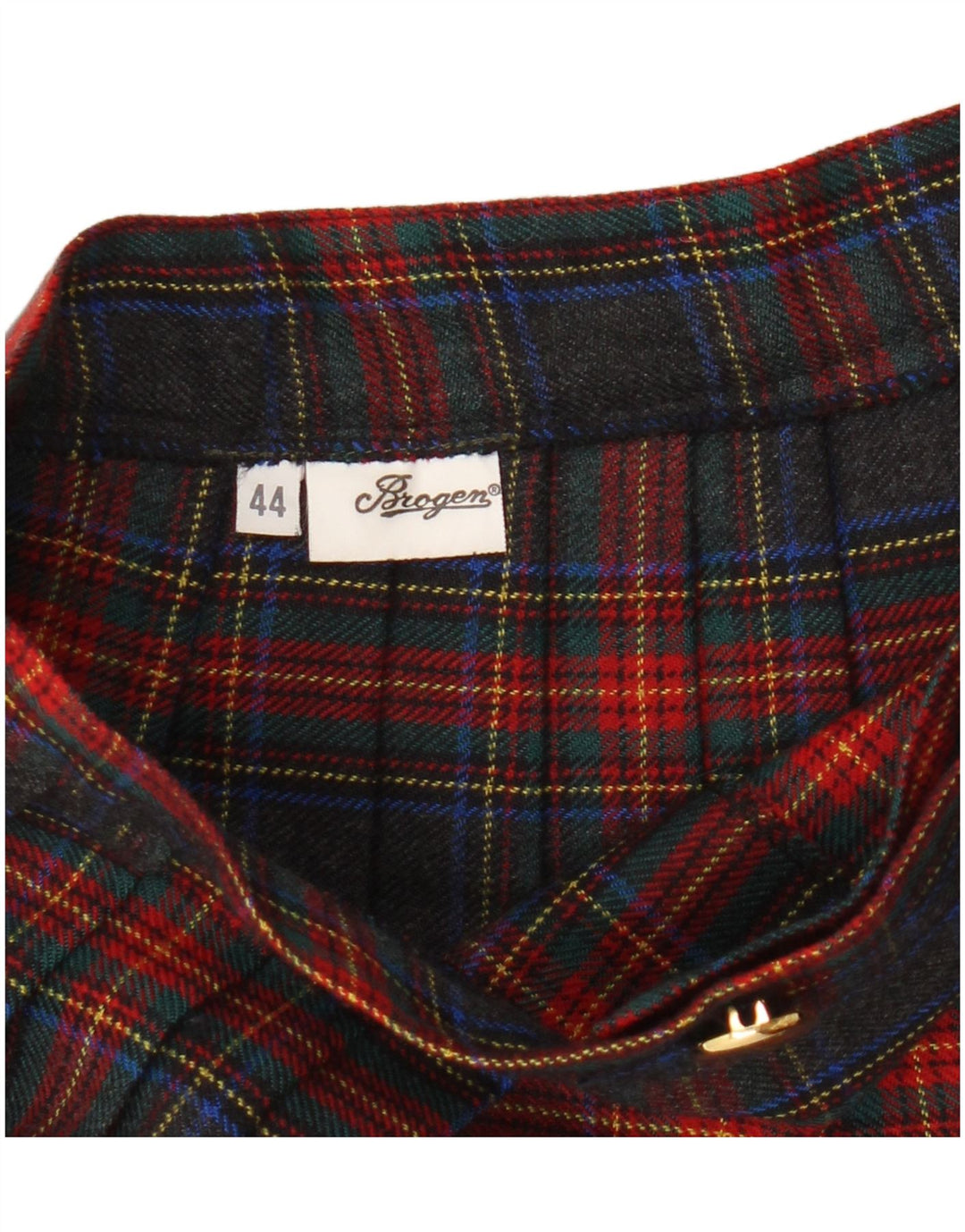 Fusta Plisată Vintage Femei Knife IT 44 Medium W28 Multicolor Check