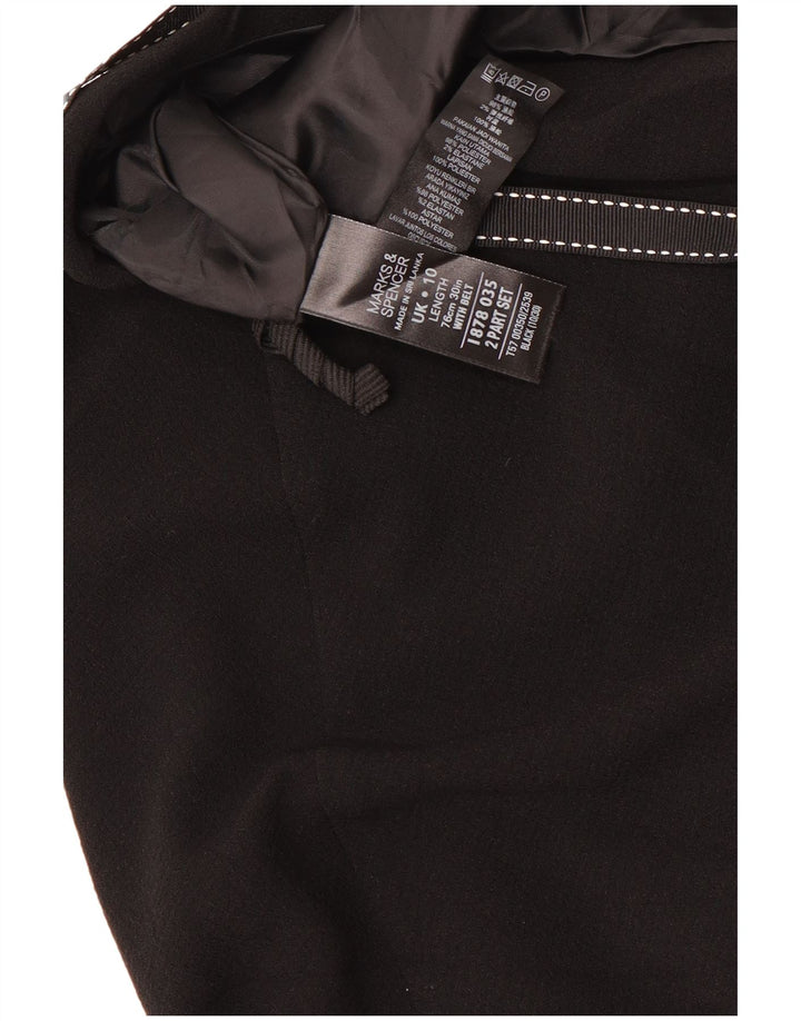 Fustă A-Line pentru femei Marks & Spencer UK 10 Small W30 Poliester negru