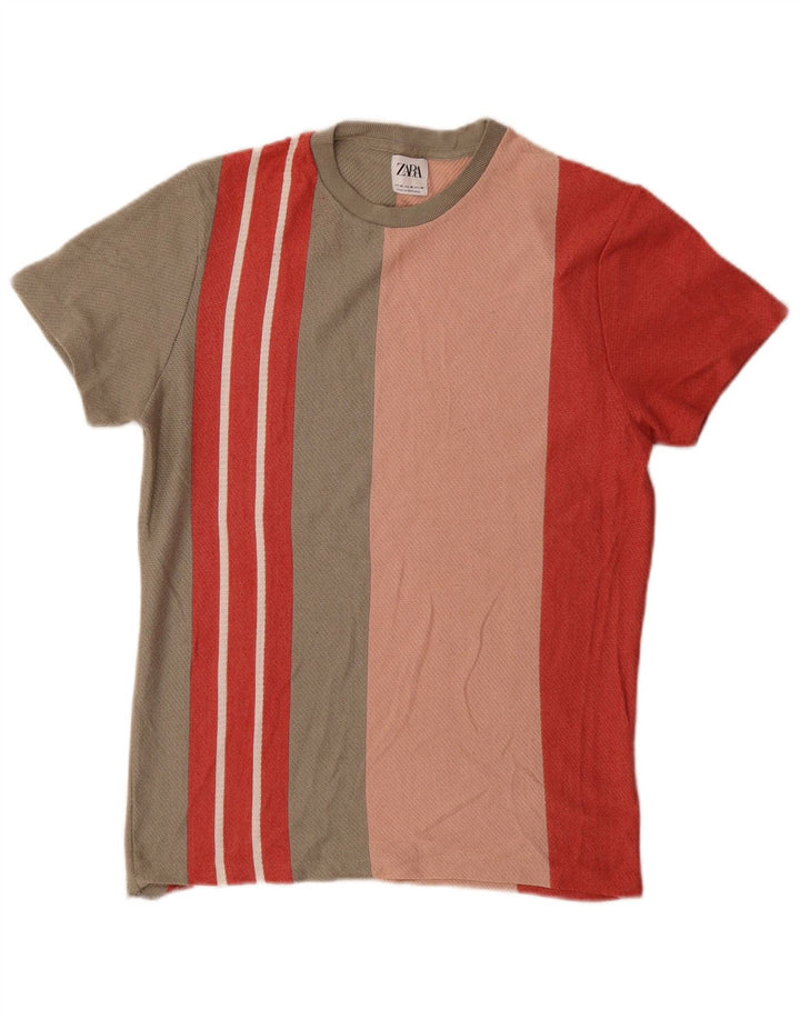Tricou pentru bărbați Zara Top Mediu Multicolore în dungi