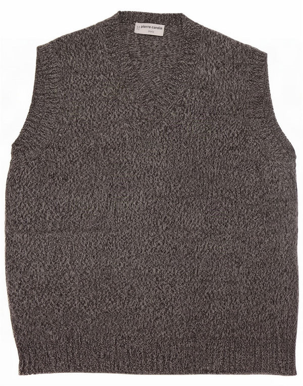 Pierre Cardin Mens Vest Tank Top Small Grey Flecked Cashmere
