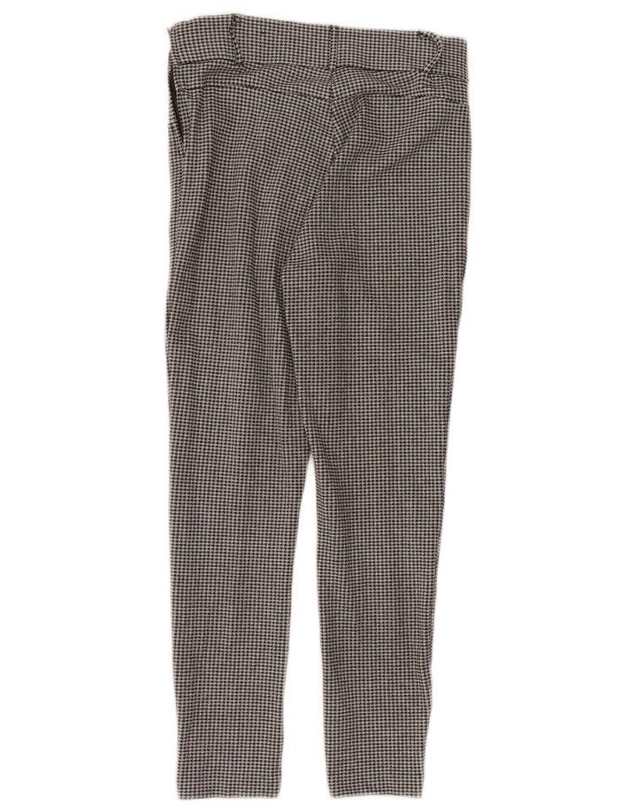 Pantaloni tăiați Trafaluc pentru femei Zara Medium L28 L26 Black Houndstooth