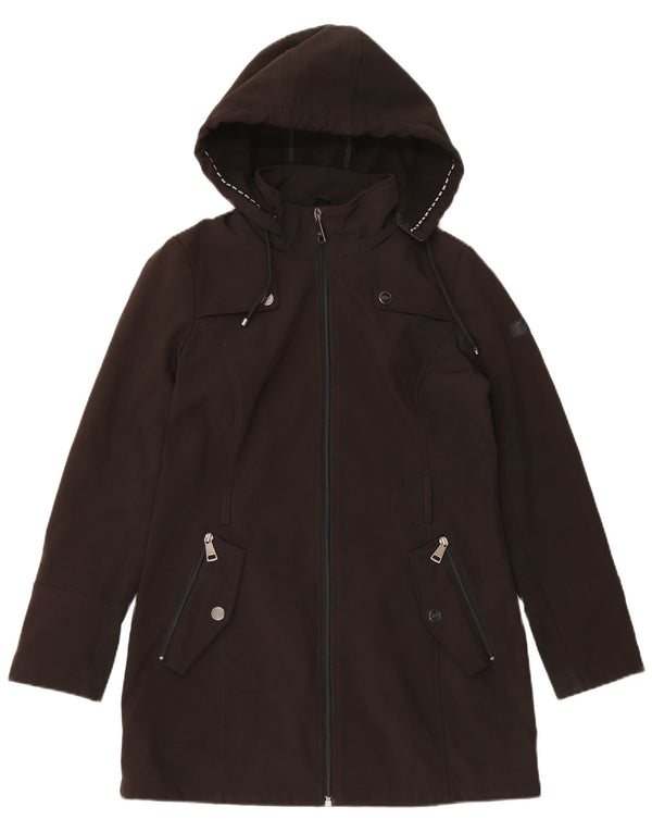 Trenci cu glugă pentru femei Dkny UK 10 Poliester negru mic