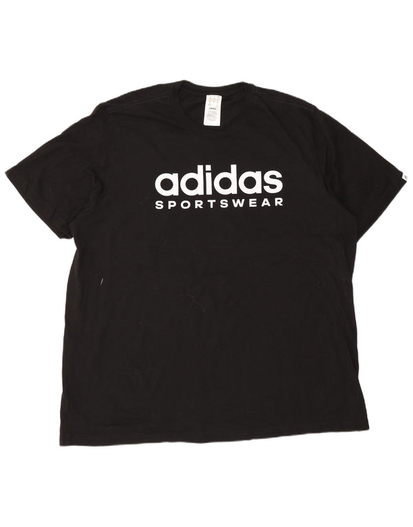 Tricou grafic pentru bărbați Adidas Top 2XL bumbac negru