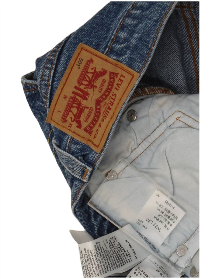 Blugi drepti pentru bărbați Levi's 501 W32 L30 Bumbac albastru