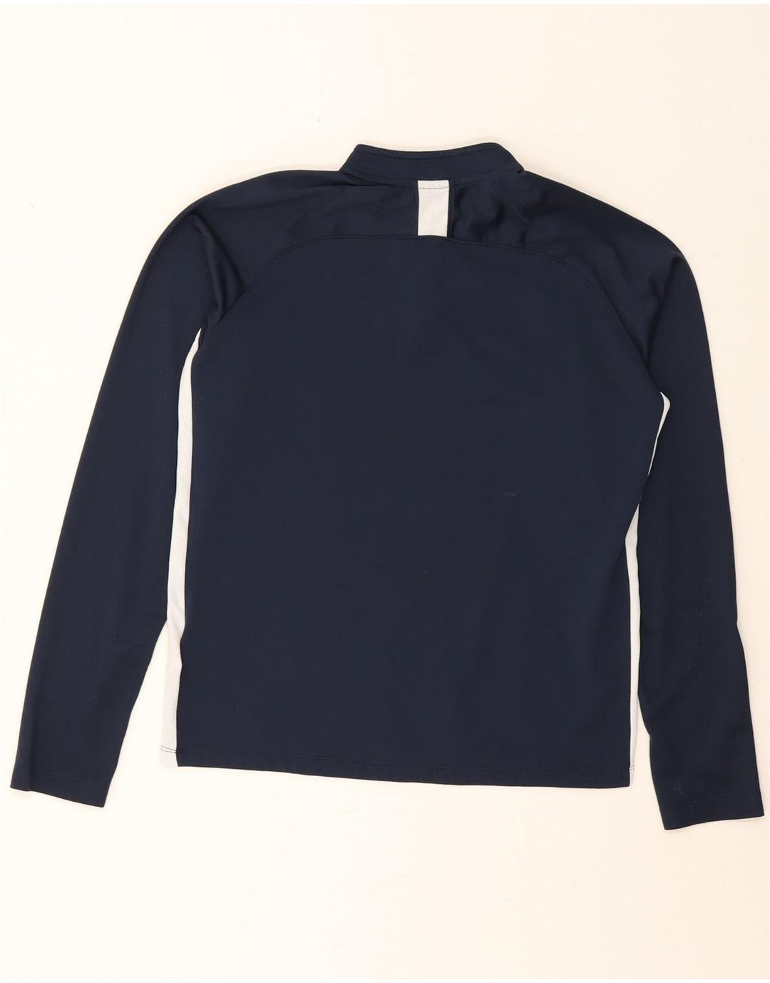NIKE Boys Dri Fit Pullover Tracksuit Top 13-14 Years XL Navy Blue Vintage Nike and Second-Hand Nike from Messina Hembry 