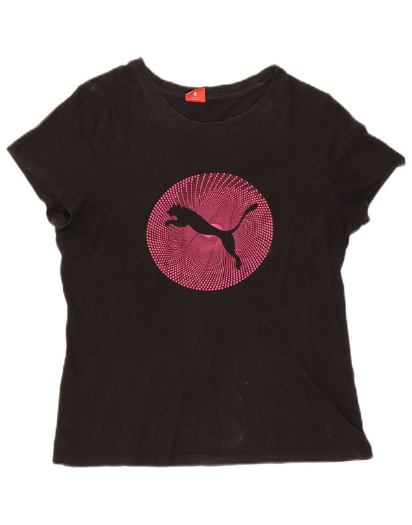 Tricou grafic Puma pentru femei Top UK 12 Medium Black