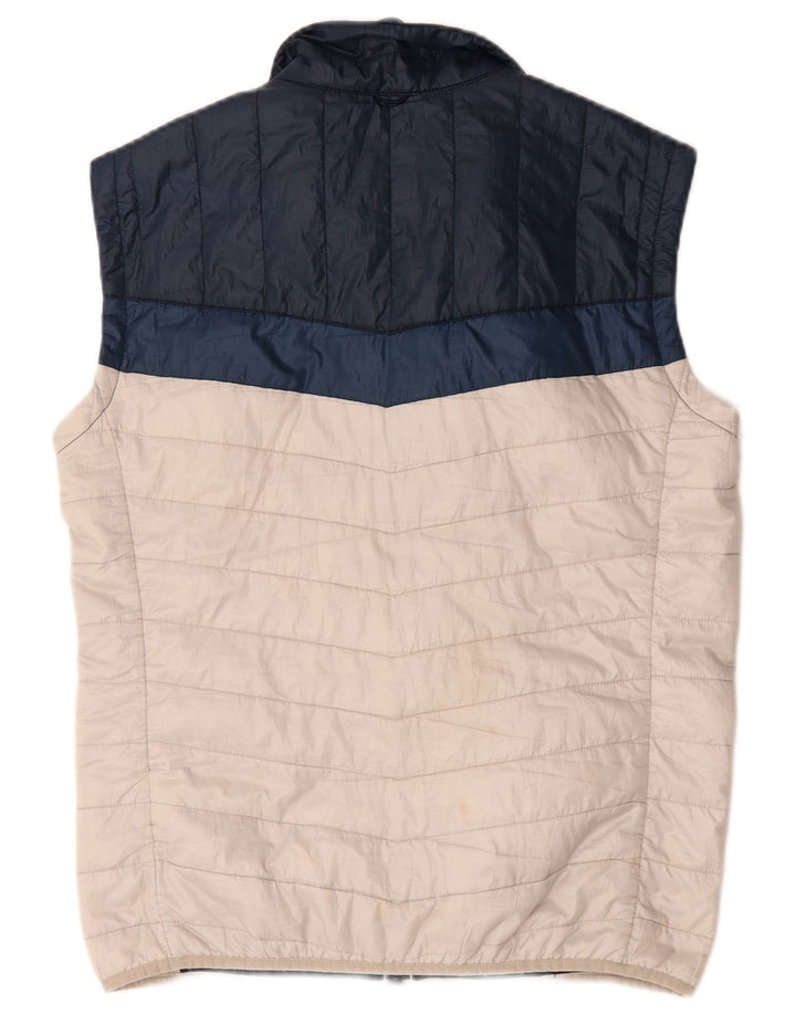 Gilet căptușit pentru bărbați Timberland UK 38 Medium White Colorblock Poliester