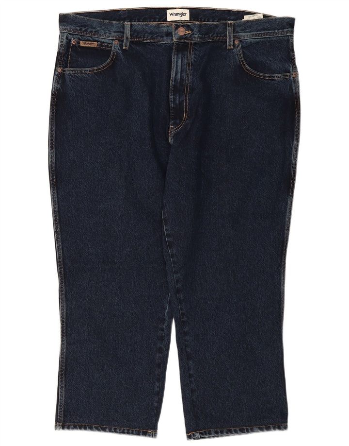 WRANGLER Blugi drepte pentru bărbați Texas Capri W42 L24 bumbac bleumarin