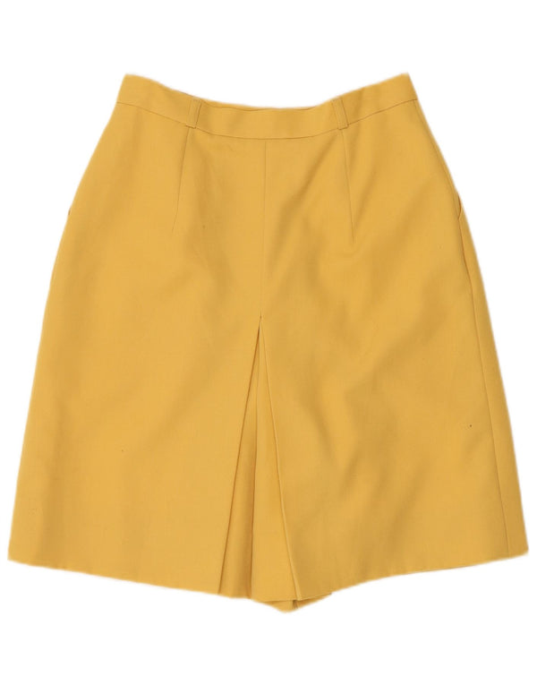 Pantaloni scurti chino vintage cu talie înaltă pentru femei IT 44 Medium W28 Galben