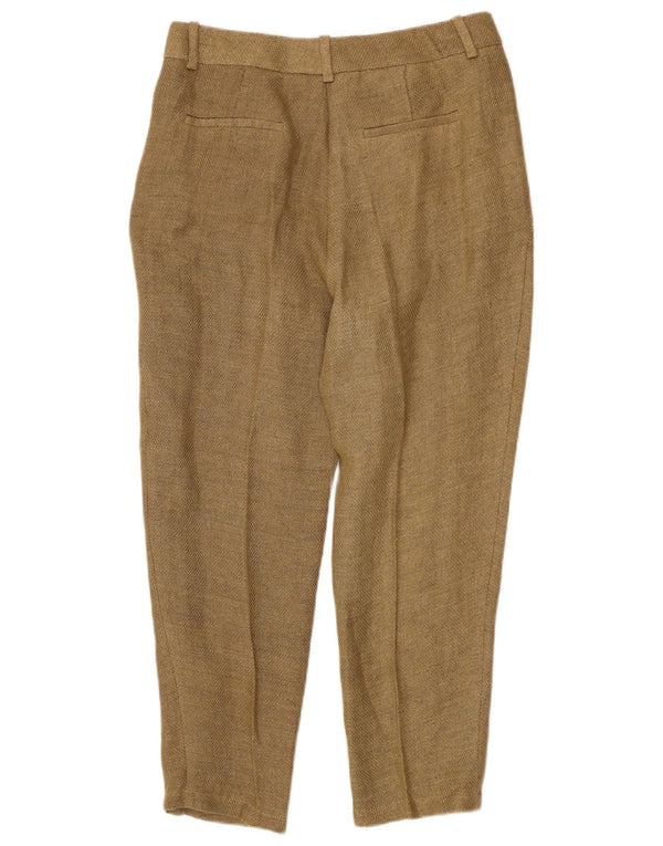 Massimo Dutti Pantaloni chino cu talie înaltă pentru femei EU 40 Medium W30 L26 Maro