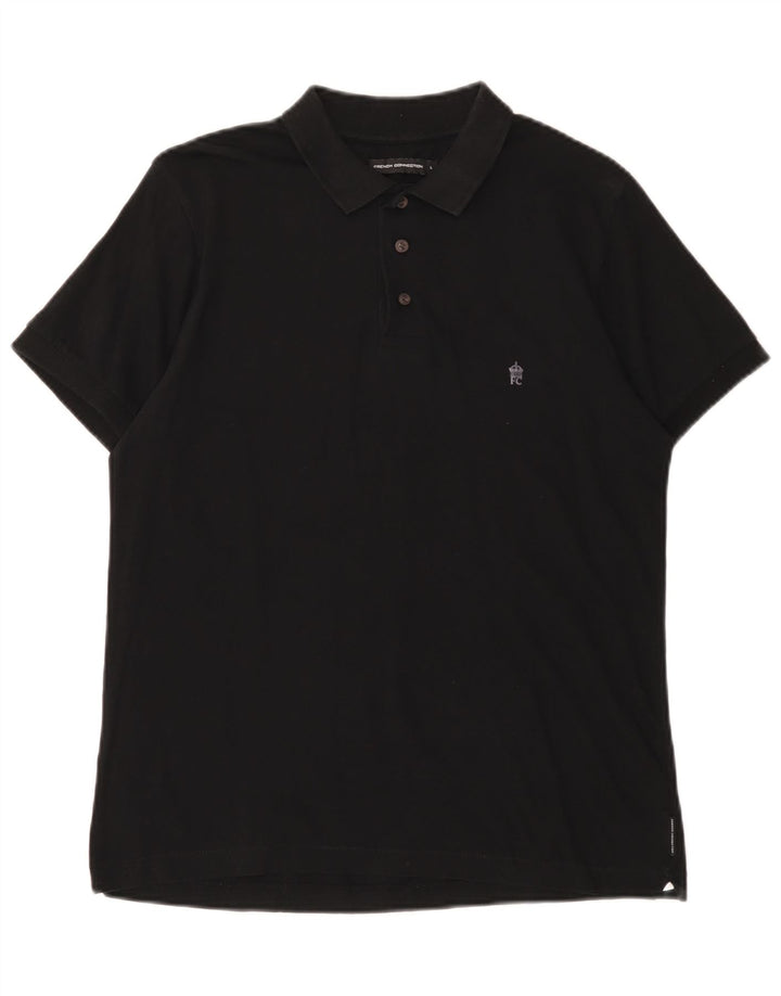 Tricou polo pentru bărbați French Connection, bumbac negru mare