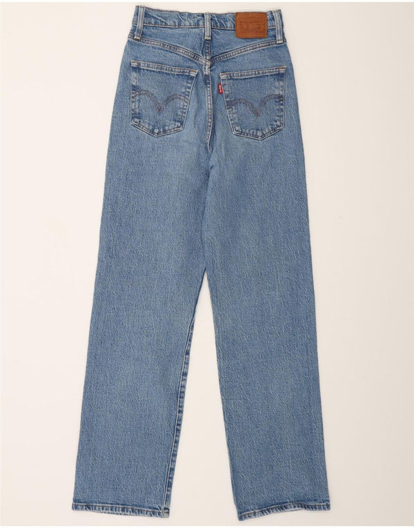 Blugi drepti pentru femei LEVI'S Ribcage W24 L28 Bumbac albastru