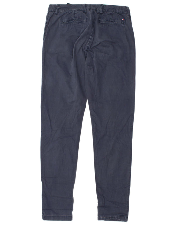 TOMMY HILFIGER Pantaloni chino subțiri pentru femei US 6 Medium W29 L32 bleumarin