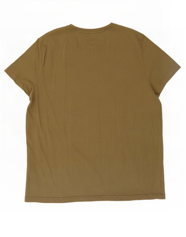 Tricou grafic pentru bărbați Tommy Hilfiger Top 3XL bumbac kaki