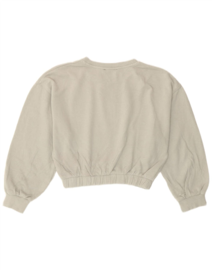Pulover pentru femeie Zara Crop Pulover UK 14, bumbac gri mediu