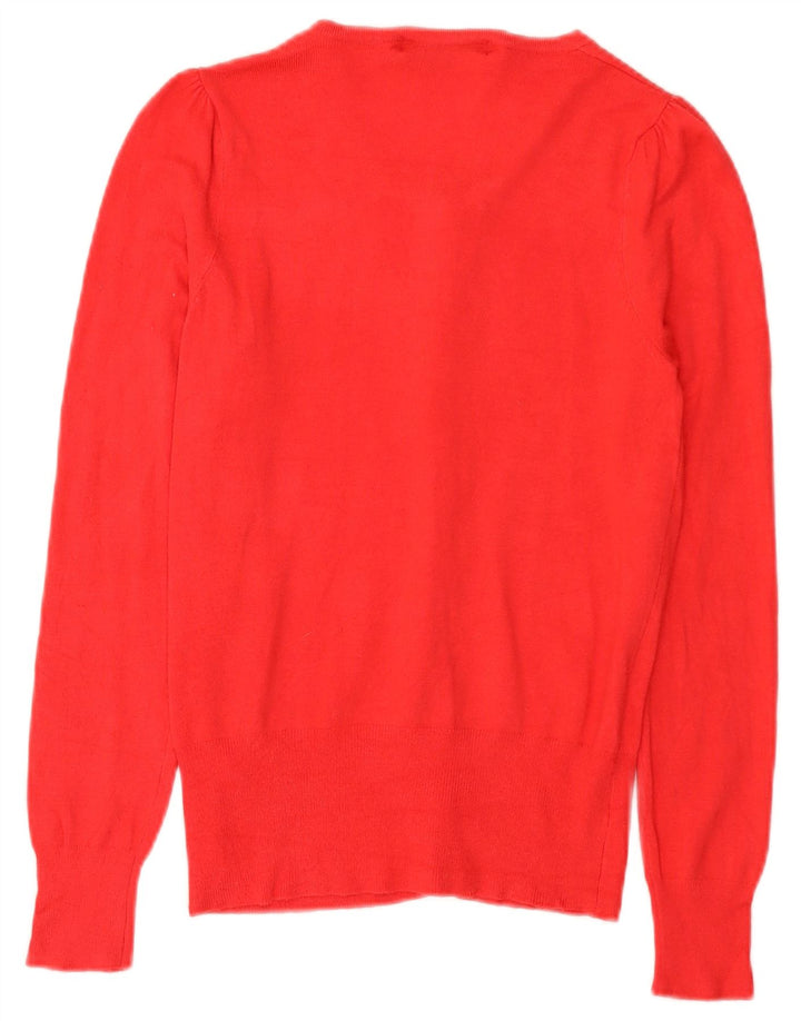 Pulover cardigan pentru femei Marks & Spencer UK 8 Small Red Viscose