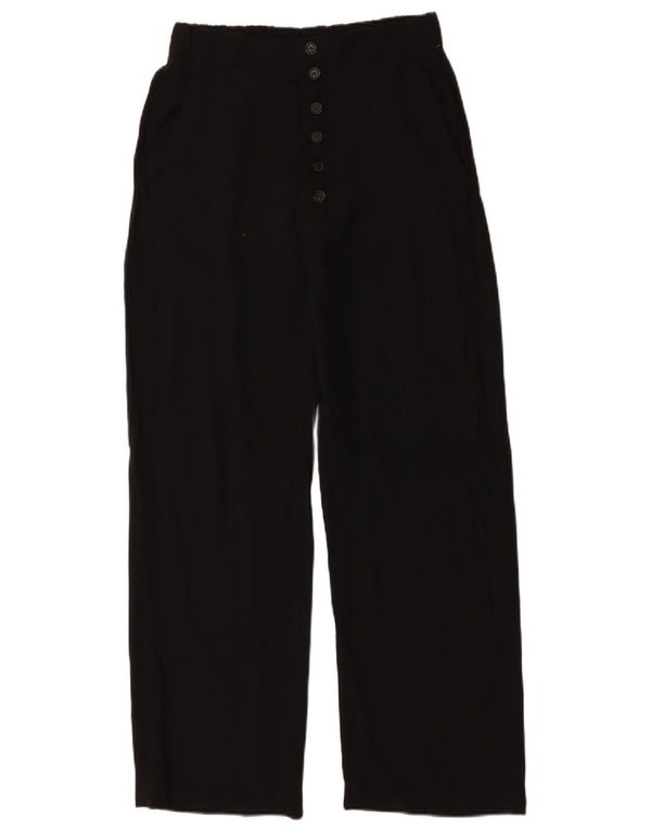 Pantaloni chino drepți cu talie înaltă pentru femei ZARA Mici L26 L28 Negri